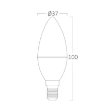 LED sijalica sveća 5W E14 6500K hladno belo Braytron Advance