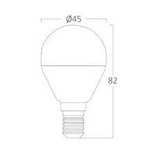 LED sijalica mini kugla P45 5 W E14 4000K