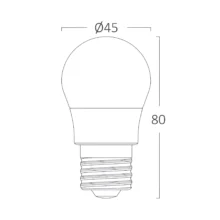 LED sijalica mini kugla G45 5 W E27 6500K
