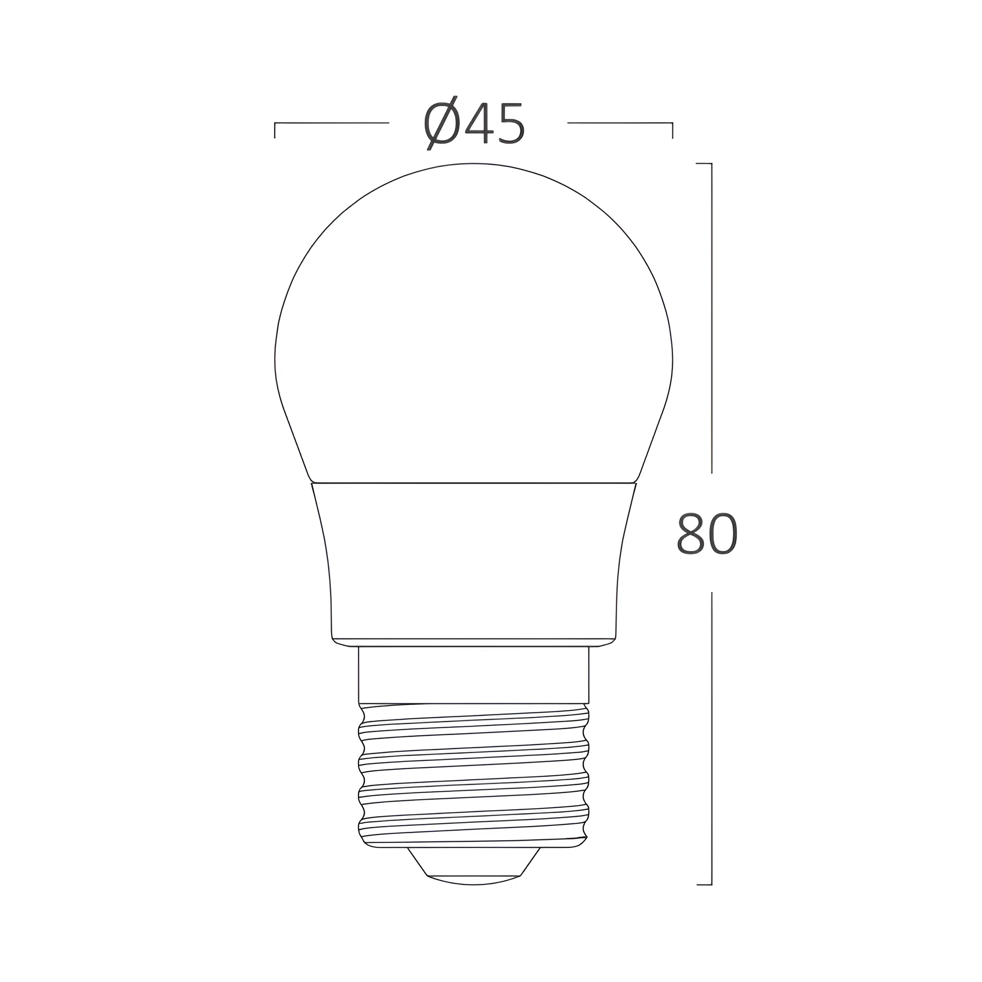 LED sijalica mini kugla G45 5 W E27 6500K - Слика 3
