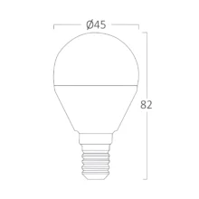 LED sijalica mini kugla P45 6,5 W E14 6500K