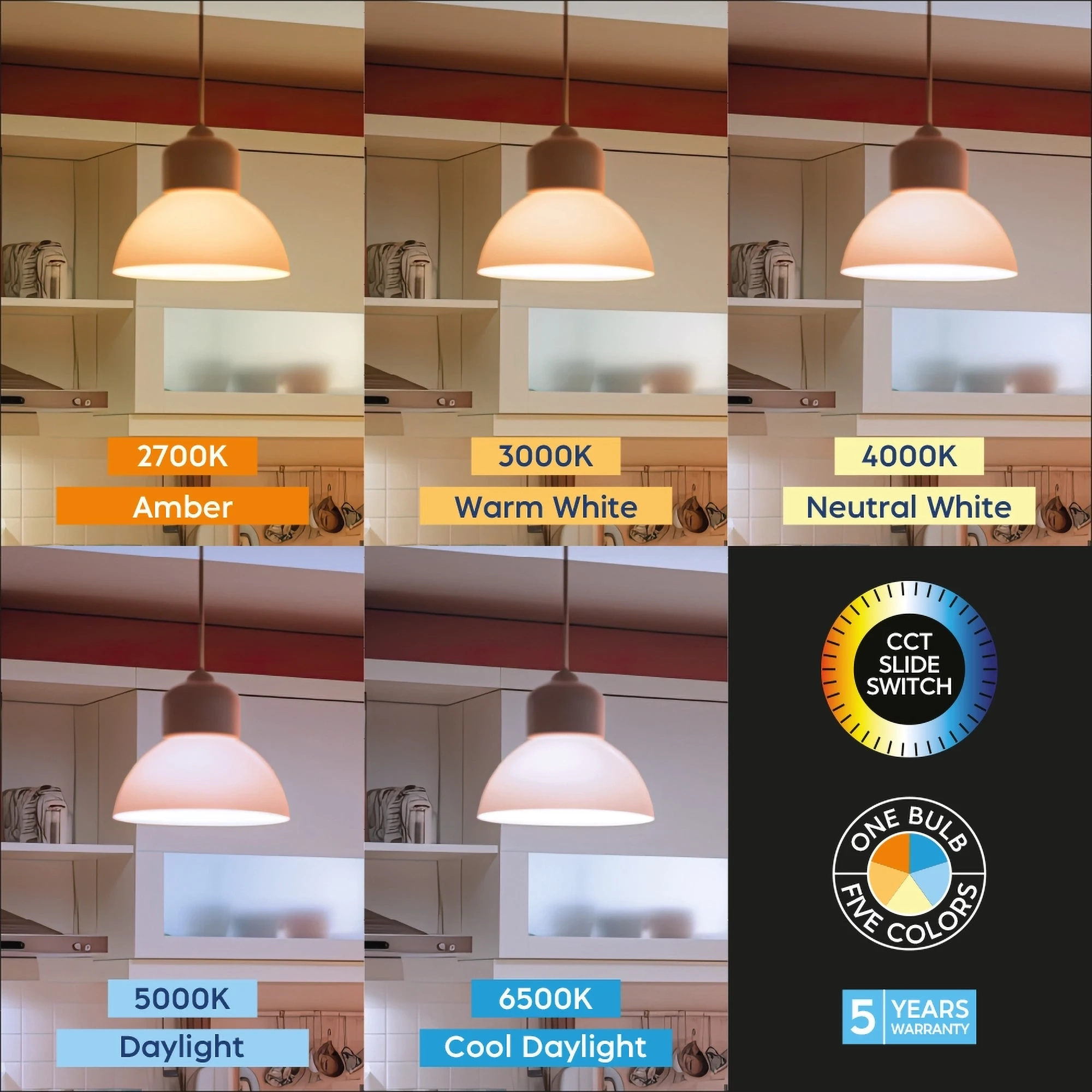 LED sijalica A60 8,5 W E27 CCT 5u1