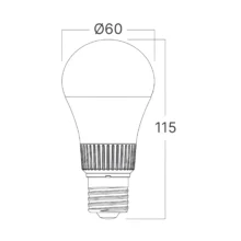 LED sijalica A60 8,5 W E27 CCT 5u1