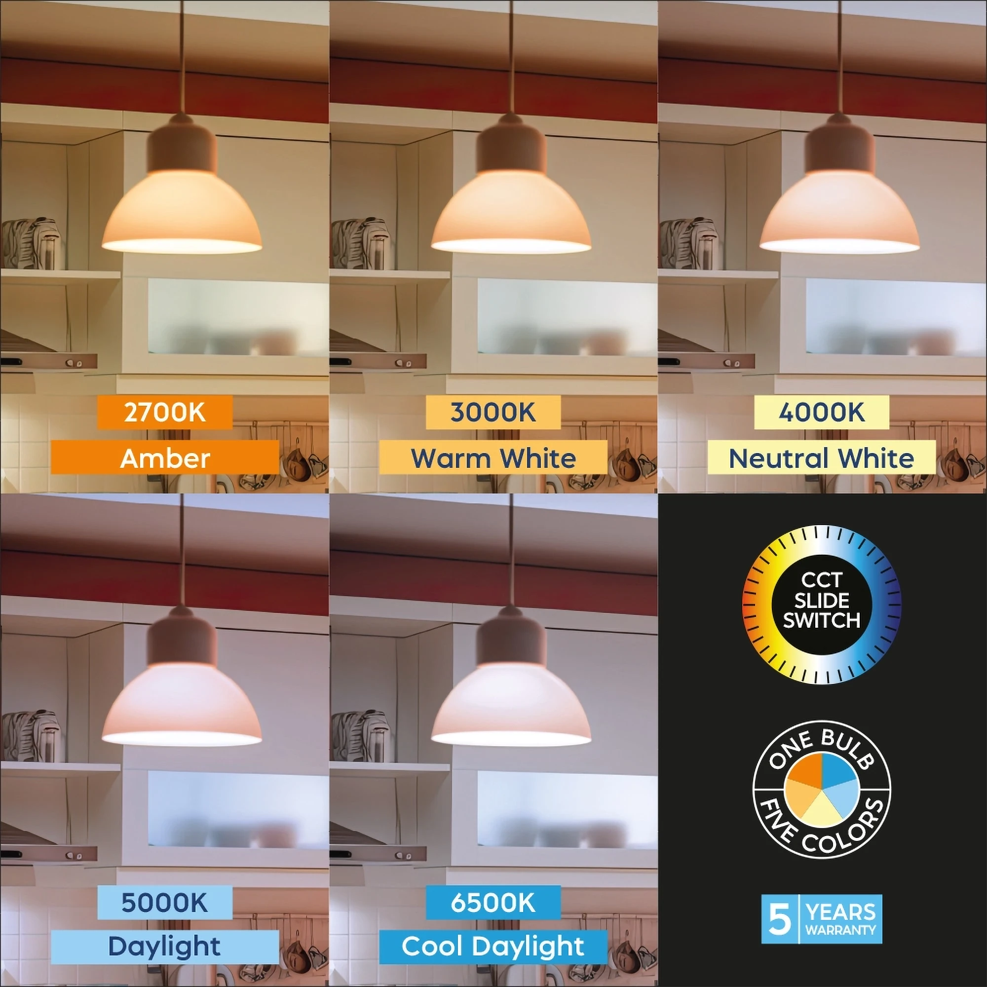 LED sijalica A65 13,5 W E27 CCT 5u1