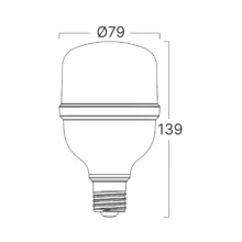 LED sijalica T80 20W E27 3000K toplo belo Braytron Advance