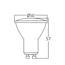 LED sijalica GU10 staklena 5W 6500K 38° Braytron Premium