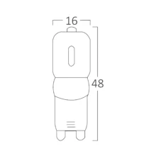 Dimabilna LED kapsula G9 3 W 6500K