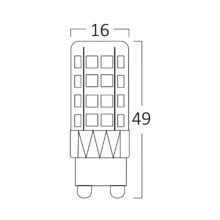 LED kapsula G9 5 W 6500K