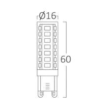 LED kapsula G9 6,5 W 4000K