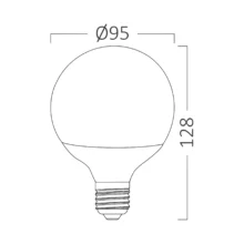 LED sijalica kugla G95 14 W E27 6500K