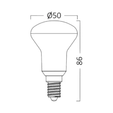 LED reflektorska sijalica R50 6W E14 3000K Braytron Advance