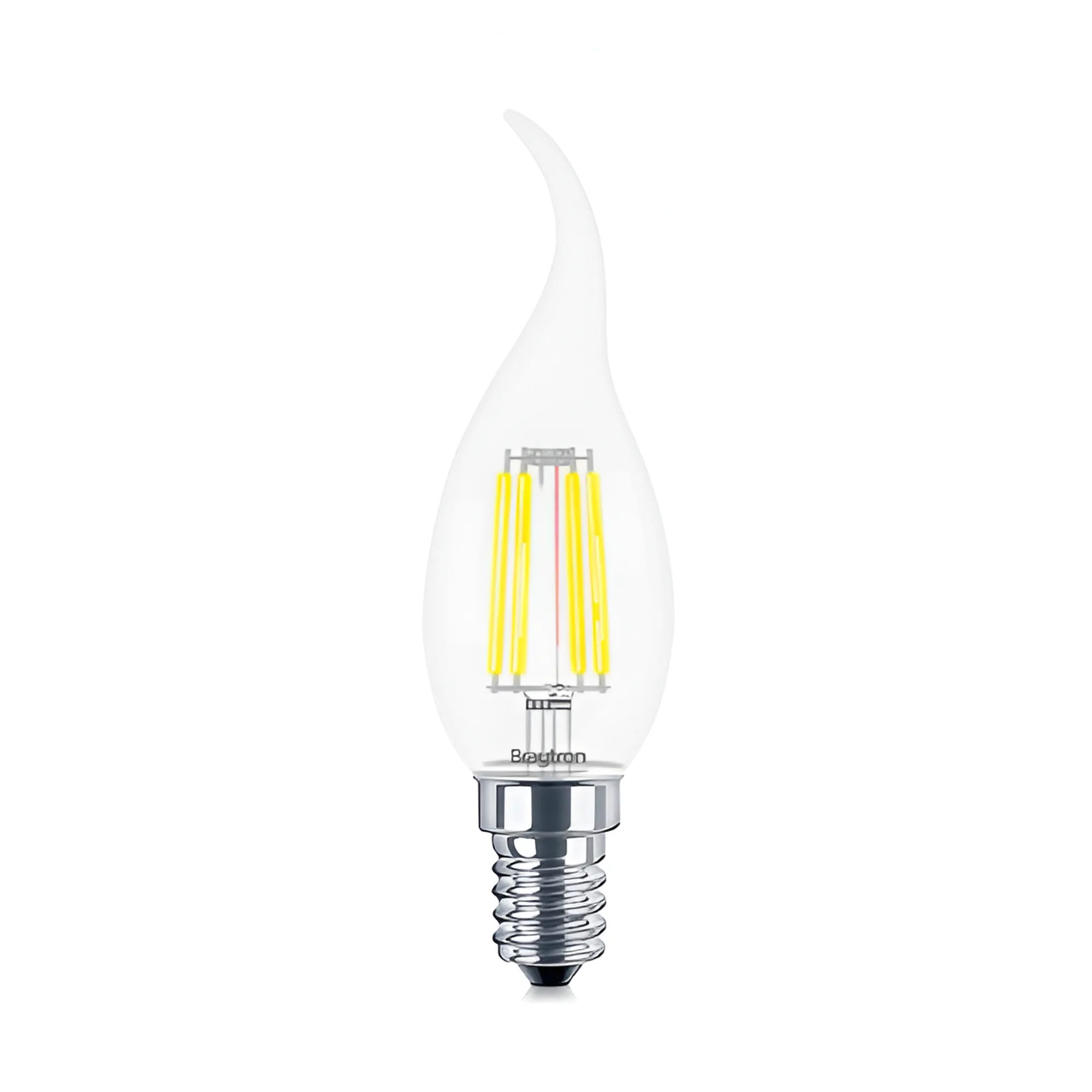 LED filament sijalica sveća uvijena 6W E14 providna 6500K Braytron Advance