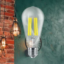 LED filament sijalica ST64 7W E27 providna 3000K Braytron Advance