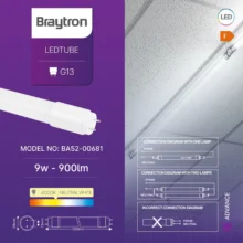 LED cev T8 9 W 60 cm dvostrana 4000K