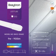 LED cev T8 9 W 60 cm dvostrana 6500K