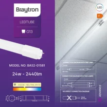 LED cev T8 24 W 150 cm dvostrana 4000K