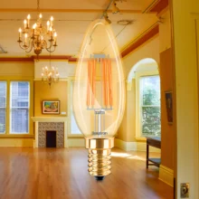 LED filament sijalica sveća dimabilna 4W E14 amber 2200K Braytron Advance