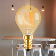 LED filament sijalica mini kugla 4W E14 amber 2200K Braytron Advance