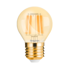 LED filament sijalica mini kugla 4W E27 amber 2200K Braytron Advance