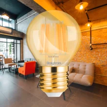 LED filament sijalica mini kugla 4W E27 amber 2200K Braytron Advance