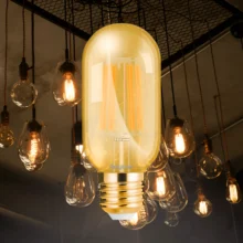 LED filament sijalica T45 cev 4W E27 amber 2200K Braytron Advance