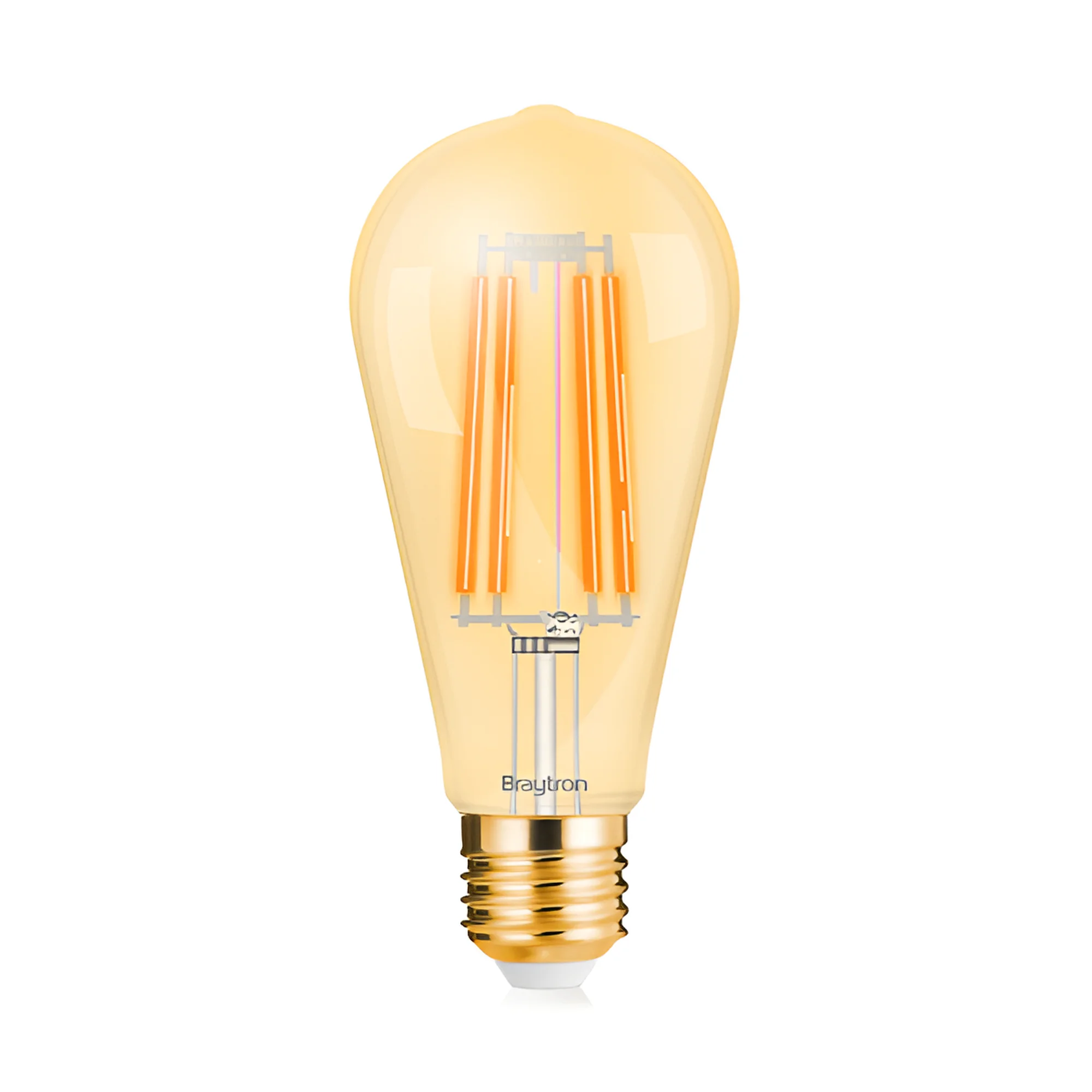 LED filament sijalica ST64 6W E27 amber 2200K Braytron Advance