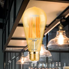 LED filament sijalica ST64 6W E27 amber 2200K Braytron Advance