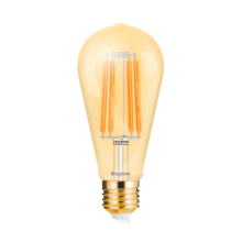 LED filament sijalica ST64 dimabilna 6W E27 amber 2200K Braytron Advance