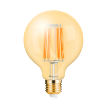 LED filament sijalica globus G95 dimabilna 6W E27 amber 2200K Braytron Advance