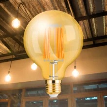 LED filament sijalica globus G95 dimabilna 6W E27 amber 2200K Braytron Advance