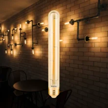 LED filament sijalica T30 cev dimabilna 6W E27 amber 2200K Braytron Advance