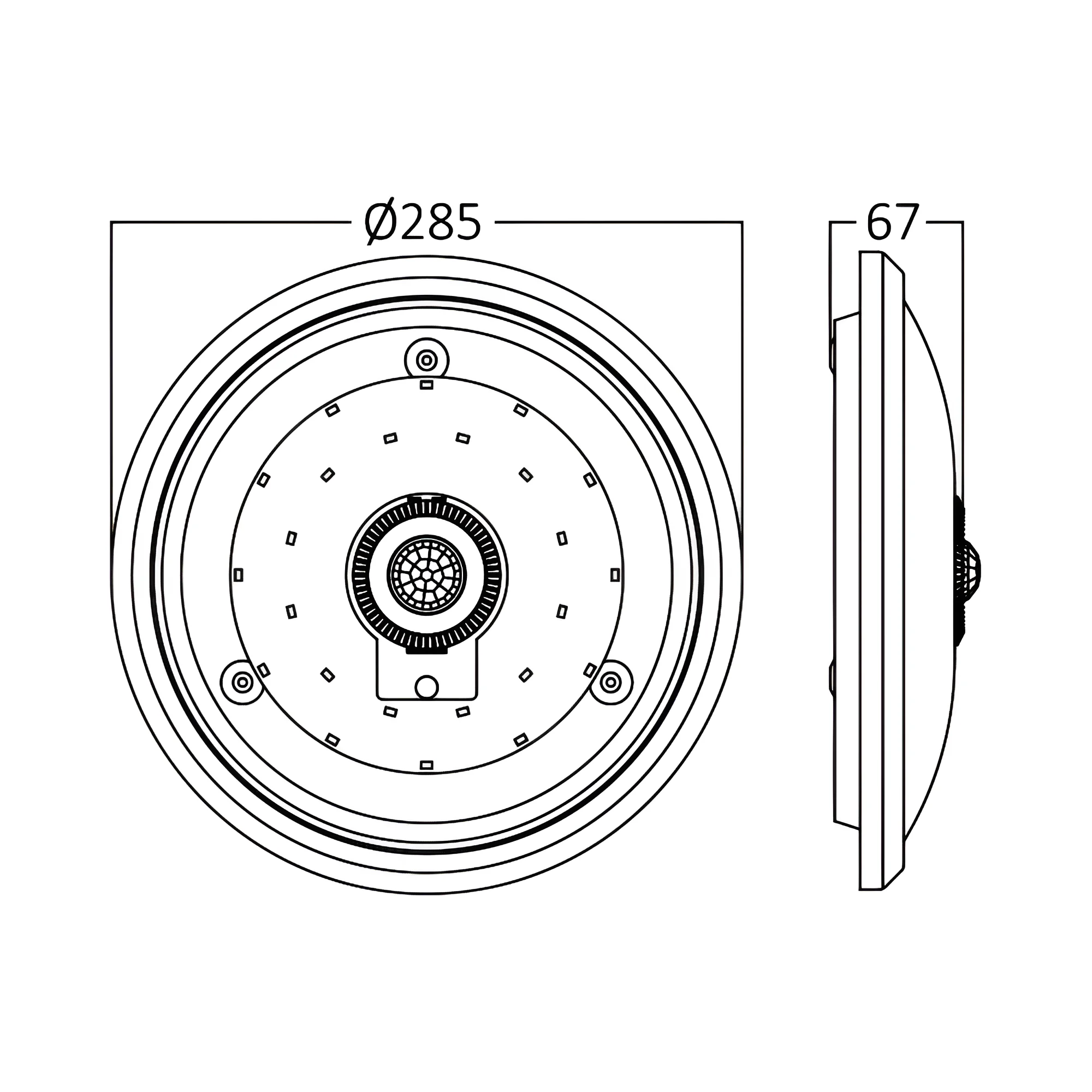 LED plafonjera 15W 6500K sa senzorom Braytron Sensa - Слика 6