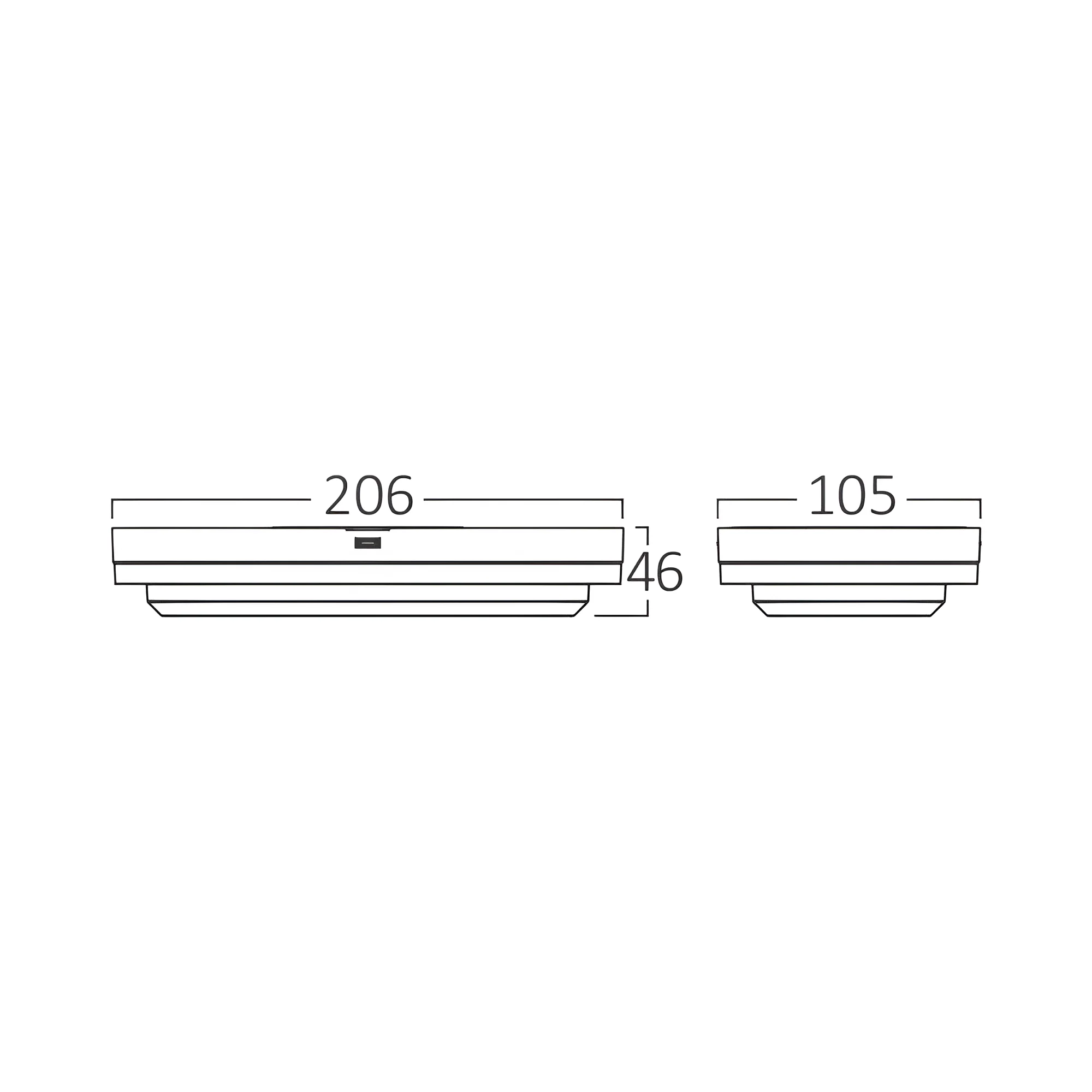 LED brodska svetiljka elipsa 12W CCT bela IP65 Braytron Bulkhead - Слика 6