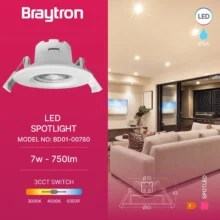 LED spot svetiljka okrugla 7W bela CCT IP54 Braytron SpotLED G3