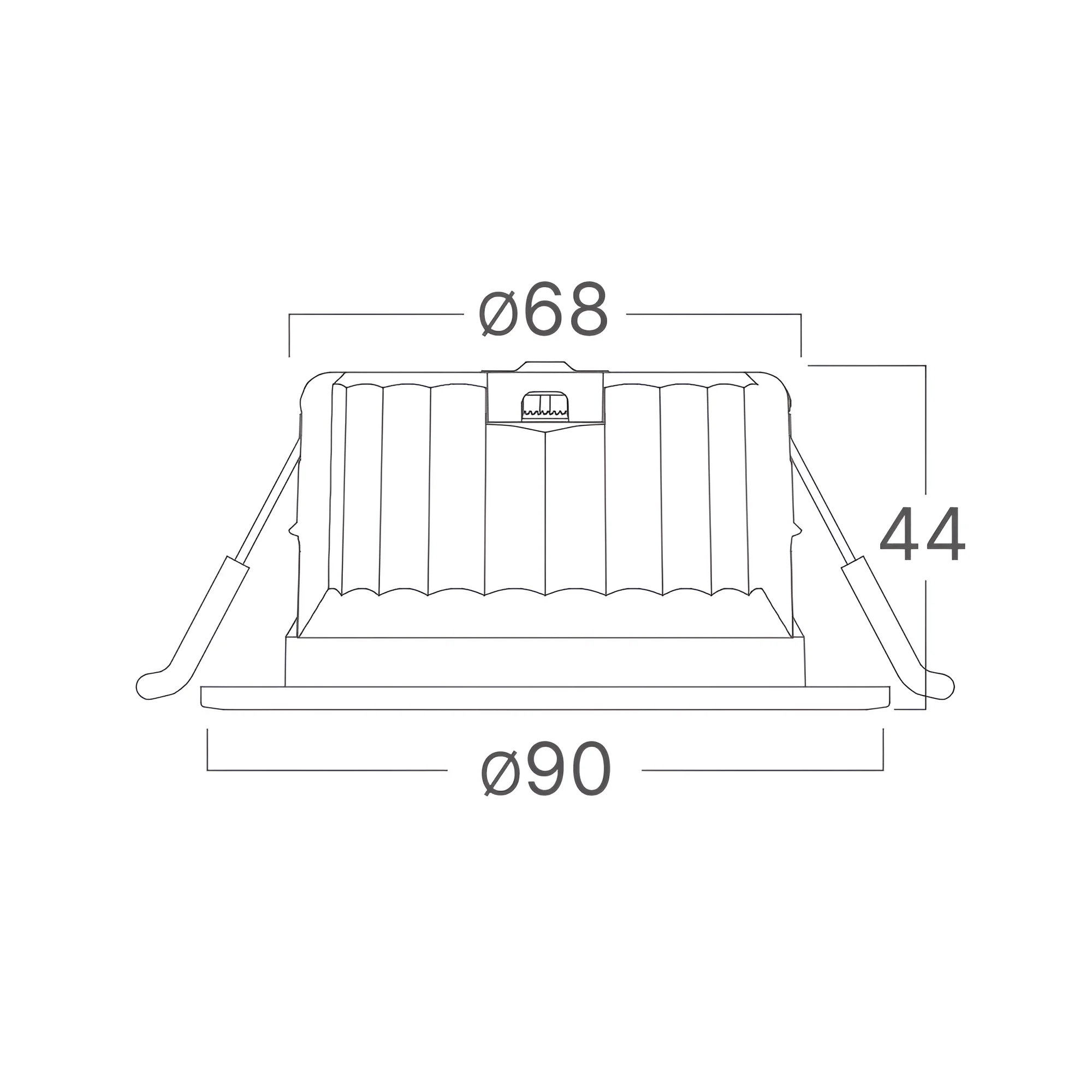 LED downlight ugradni 9W bela CCT IP54 Braytron SpotLED - Слика 7