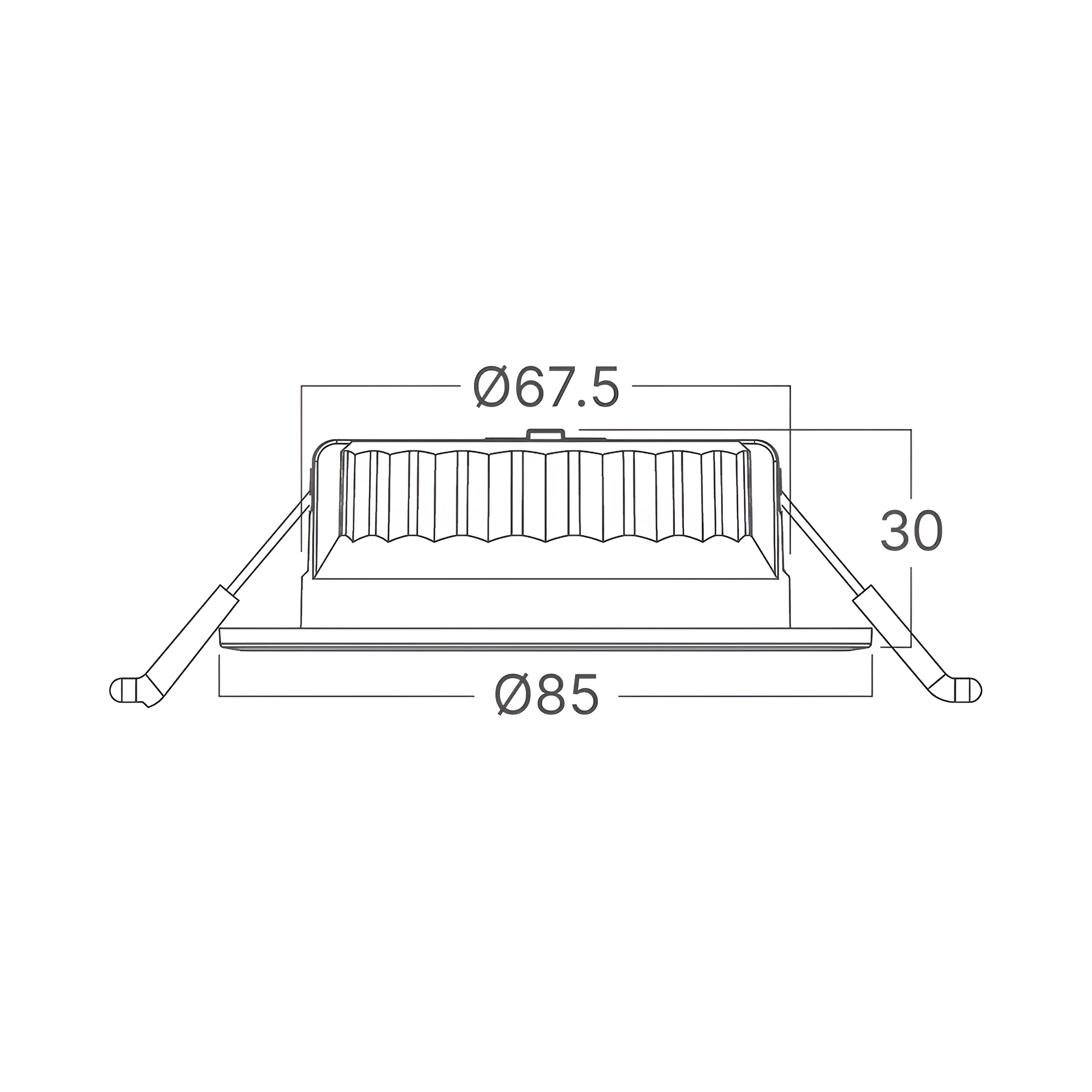 LED spot svetiljka okrugla 6.5W bela sa belom CCT IP20 Braytron SpotLED G6 - Слика 6