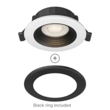 LED spot svetiljka okrugla 6.5W bela sa crnom CCT IP20 Braytron SpotLED G6