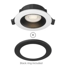 Dimabilna LED spot svetiljka okrugla 6.5W bela sa crnom CCT IP20 Braytron SpotLED G6