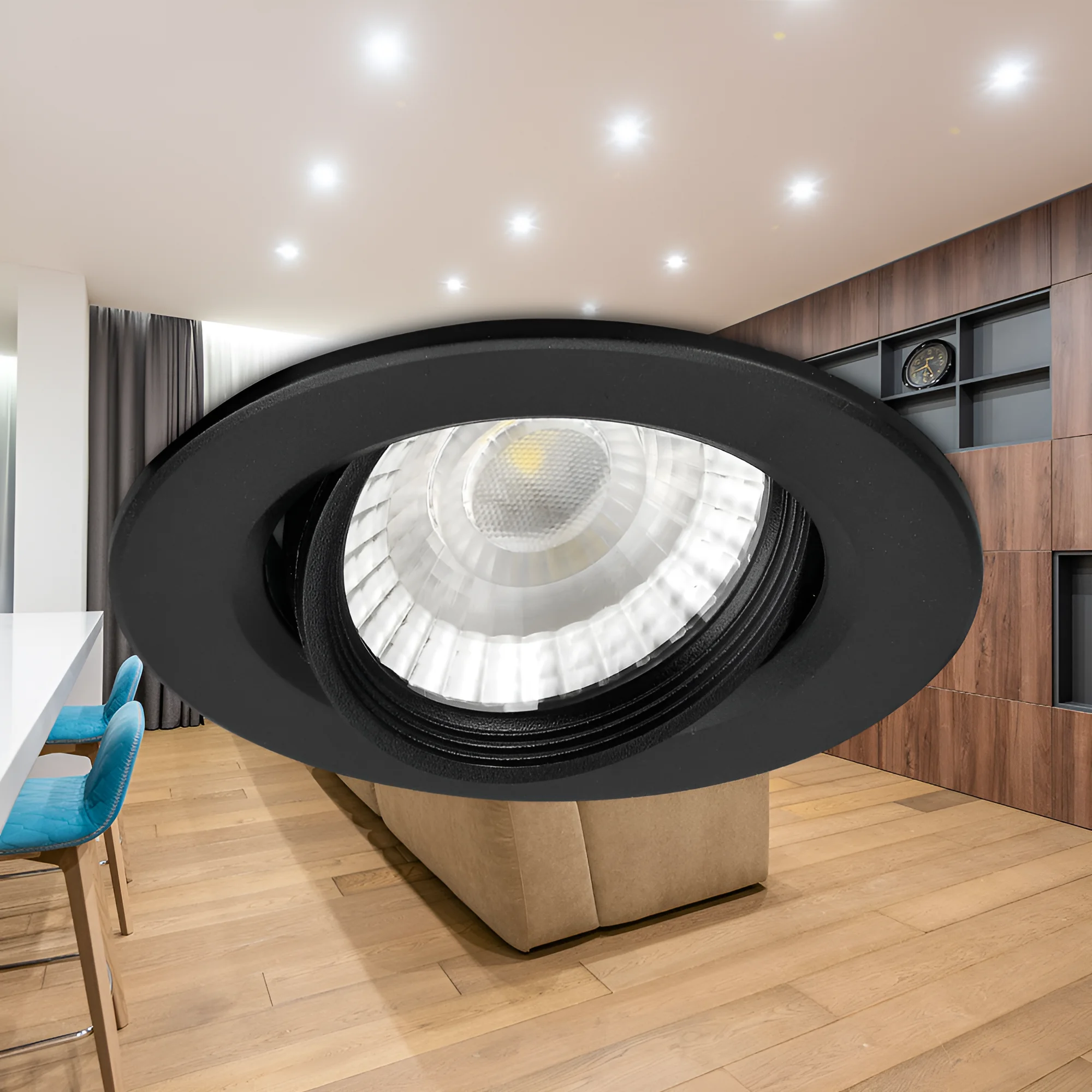LED spot svetiljka okrugla 3W crna CCT IP20 Braytron SpotLED G1