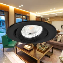 LED spot svetiljka okrugla 5W crna 3000K IP20 Braytron SpotLED G1