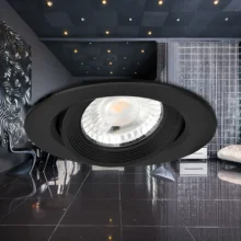 LED spot svetiljka okrugla 7W crna 3000K IP20 Braytron SpotLED G1