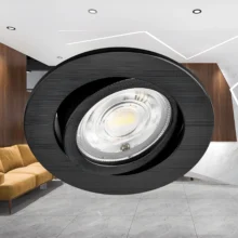 LED spot svetiljka okrugla 7W crna CCT IP20 Braytron SpotLED G3