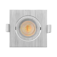 LED spot svetiljka kvadratna 7W srebrna CCT IP20 Braytron SpotLED G3