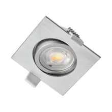 LED spot svetiljka kvadratna 7W srebrna CCT IP20 Braytron SpotLED G3