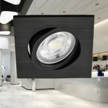 Dimabilna LED spot svetiljka kvadratna 7W crna CCT IP20 Braytron SpotLED G3