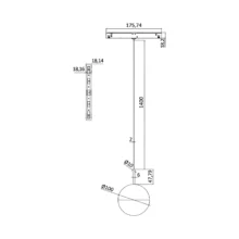 Magnetni viseći spot 7W 3000K 48VDC MagLine Pendant
