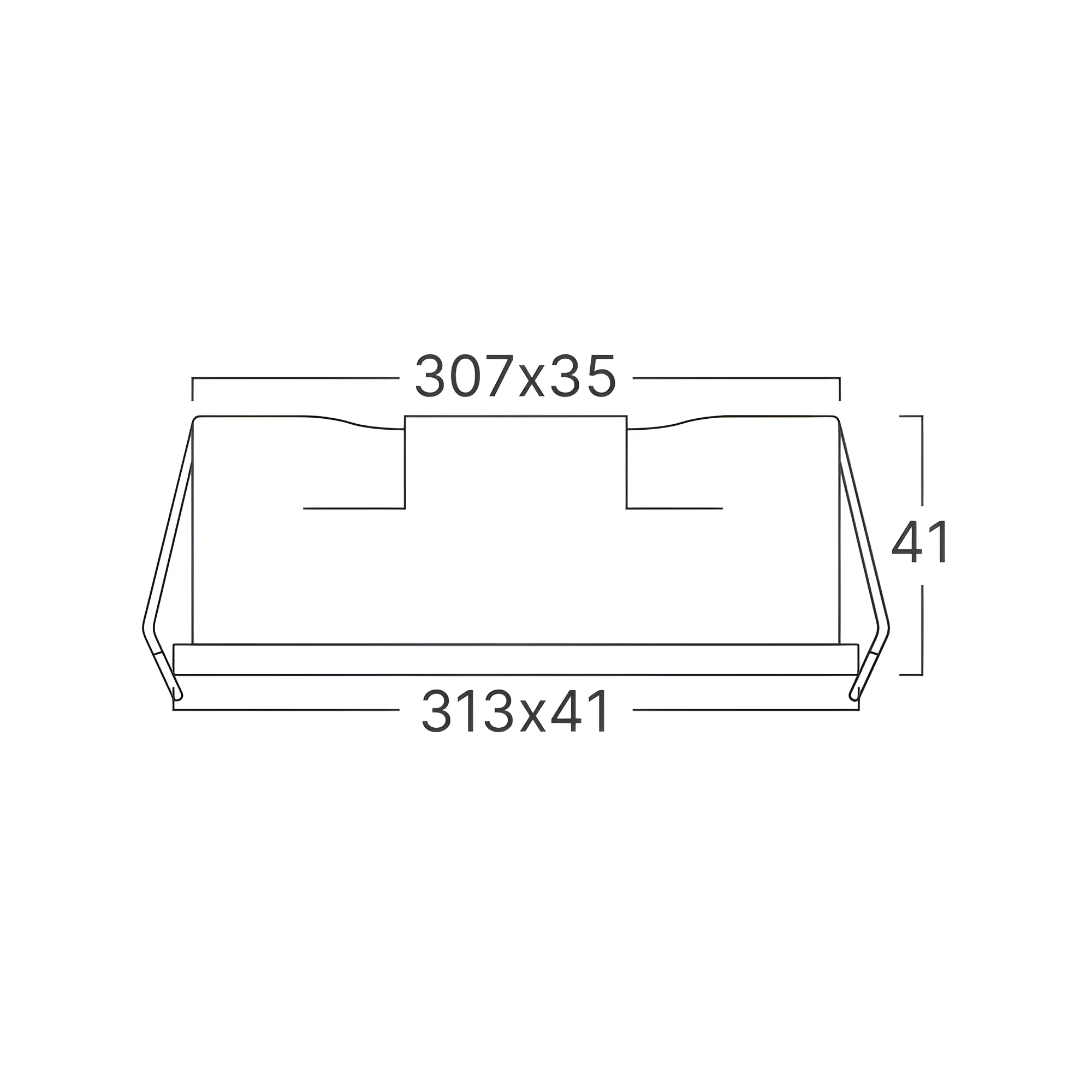 LED linijska svetiljka 18W 4000K bela Braytron LineX - Слика 6