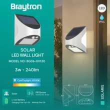 Solarna zidna svetiljka Bry Solaris W1 3W 6500K IP54