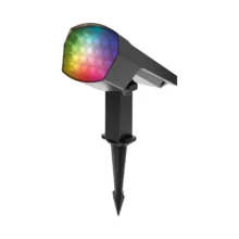 Solarna ubodna baštenska svetiljka 12W RGB siva IP65 Braytron SpotLux