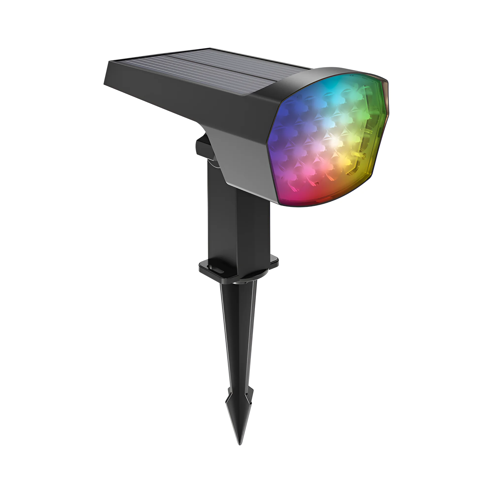 Solarna ubodna baštenska svetiljka 12W RGB siva IP65 Braytron SpotLux - Слика 4